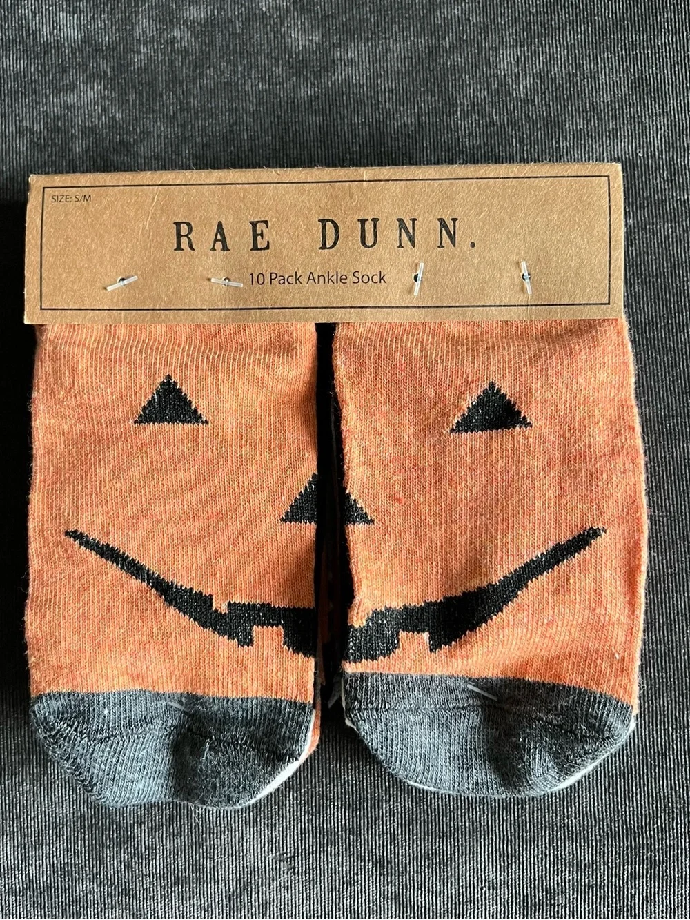 NWT Rae Dunn Kids Halloween Ankle Socks 10 Pack Size S/M